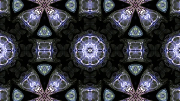 Soyut boya fırça mürekkep patlayabilir formanın düzgün kavramı simetrik desen süs dekoratif Kaleidoscope hareketi geometrik daire ve yıldız şekli