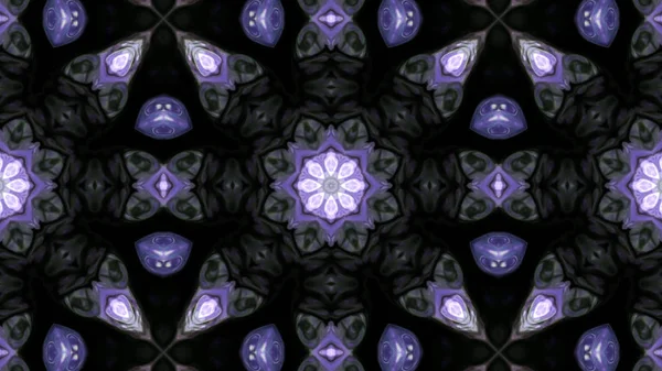 Soyut boya fırça mürekkep patlayabilir formanın düzgün kavramı simetrik desen süs dekoratif Kaleidoscope hareketi geometrik daire ve yıldız şekli