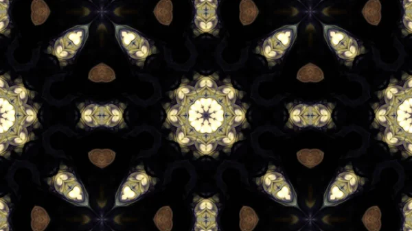 Soyut boya fırça mürekkep patlayabilir formanın düzgün kavramı simetrik desen süs dekoratif Kaleidoscope hareketi geometrik daire ve yıldız şekli