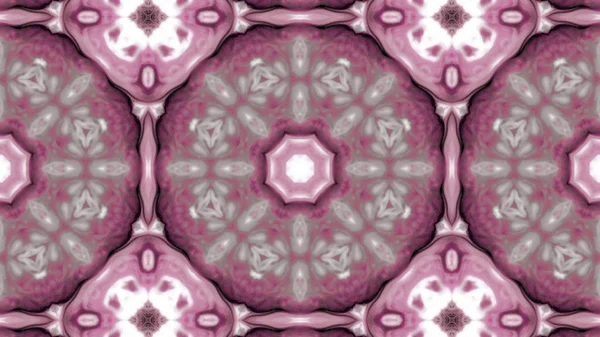 Soyut boya fırça mürekkep patlayabilir formanın düzgün kavramı simetrik desen süs dekoratif Kaleidoscope hareketi geometrik daire ve yıldız şekli