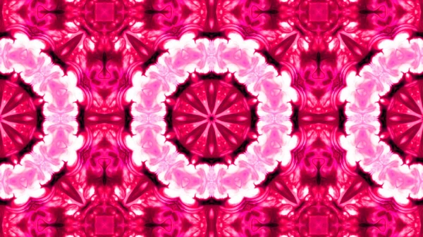 Soyut boya fırça mürekkep patlayabilir formanın düzgün kavramı simetrik desen süs dekoratif Kaleidoscope hareketi geometrik daire ve yıldız şekli