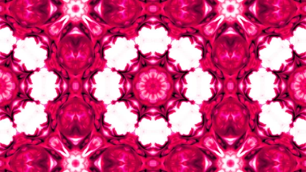 Soyut boya fırça mürekkep patlayabilir formanın düzgün kavramı simetrik desen süs dekoratif Kaleidoscope hareketi geometrik daire ve yıldız şekli