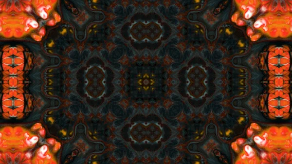 Soyut boya fırça mürekkep patlayabilir formanın düzgün kavramı simetrik desen süs dekoratif Kaleidoscope hareketi geometrik daire ve yıldız şekli