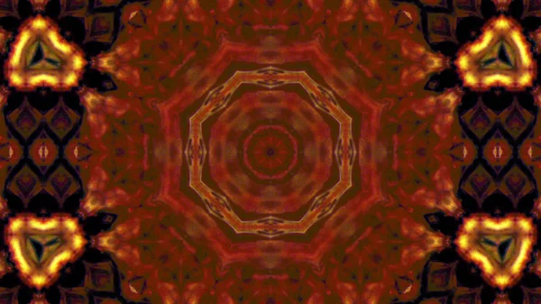 Soyut boya fırça mürekkep patlayabilir formanın düzgün kavramı simetrik desen süs dekoratif Kaleidoscope hareketi geometrik daire ve yıldız şekli