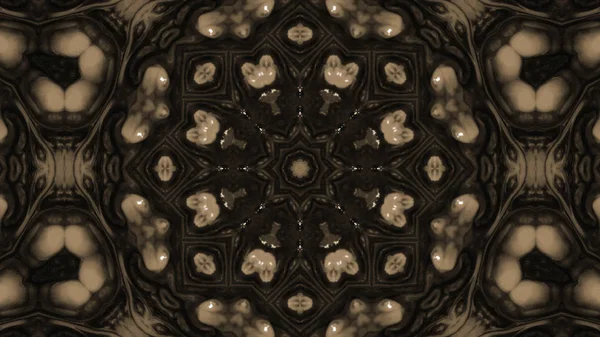 Soyut boya fırça mürekkep patlayabilir formanın düzgün kavramı simetrik desen süs dekoratif Kaleidoscope hareketi geometrik daire ve yıldız şekli