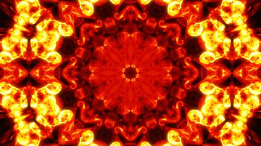 Soyut boya fırça mürekkep patlayabilir formanın düzgün kavramı simetrik desen süs dekoratif Kaleidoscope hareketi geometrik daire ve yıldız şekli