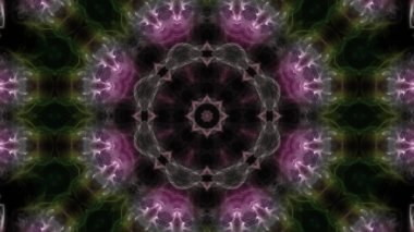 Soyut boya fırça mürekkep patlayabilir formanın düzgün kavramı simetrik desen süs dekoratif Kaleidoscope hareketi geometrik daire ve yıldız şekli