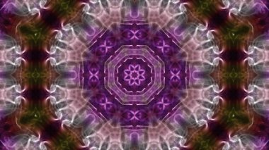 Soyut boya fırça mürekkep patlayabilir formanın düzgün kavramı simetrik desen süs dekoratif Kaleidoscope hareketi geometrik daire ve yıldız şekli