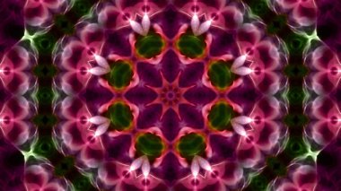 Soyut boya fırça mürekkep patlayabilir formanın düzgün kavramı simetrik desen süs dekoratif Kaleidoscope hareketi geometrik daire ve yıldız şekli