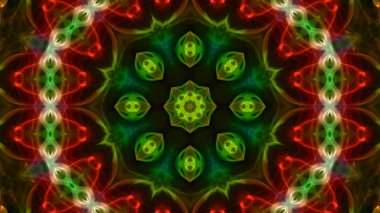 Soyut boya fırça mürekkep patlayabilir formanın düzgün kavramı simetrik desen süs dekoratif Kaleidoscope hareketi geometrik daire ve yıldız şekli