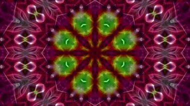 Soyut boya fırça mürekkep patlayabilir formanın düzgün kavramı simetrik desen süs dekoratif Kaleidoscope hareketi geometrik daire ve yıldız şekli