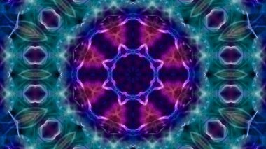 Soyut boya fırça mürekkep patlayabilir formanın düzgün kavramı simetrik desen süs dekoratif Kaleidoscope hareketi geometrik daire ve yıldız şekli