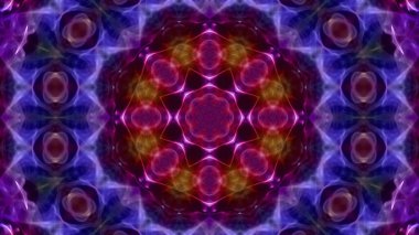 Soyut boya fırça mürekkep patlayabilir formanın düzgün kavramı simetrik desen süs dekoratif Kaleidoscope hareketi geometrik daire ve yıldız şekli