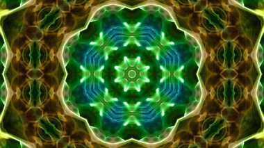 Soyut boya fırça mürekkep patlayabilir formanın düzgün kavramı simetrik desen süs dekoratif Kaleidoscope hareketi geometrik daire ve yıldız şekli