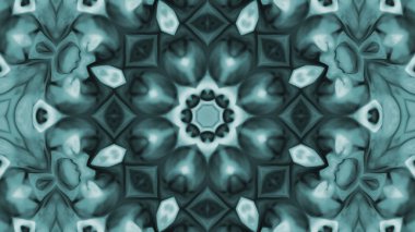 Soyut boya fırça mürekkep patlayabilir formanın düzgün kavramı simetrik desen süs dekoratif Kaleidoscope hareketi geometrik daire ve yıldız şekli