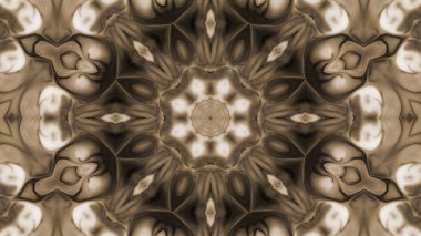 Soyut boya fırça mürekkep patlayabilir formanın düzgün kavramı simetrik desen süs dekoratif Kaleidoscope hareketi geometrik daire ve yıldız şekli