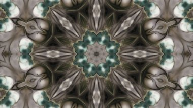 Soyut boya fırça mürekkep patlayabilir formanın düzgün kavramı simetrik desen süs dekoratif Kaleidoscope hareketi geometrik daire ve yıldız şekli