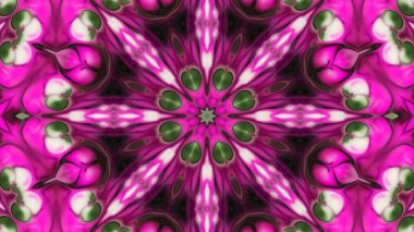 Soyut boya fırça mürekkep patlayabilir formanın düzgün kavramı simetrik desen süs dekoratif Kaleidoscope hareketi geometrik daire ve yıldız şekli