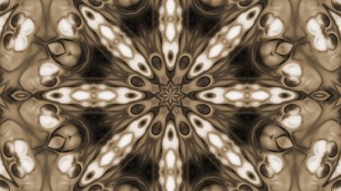 Soyut boya fırça mürekkep patlayabilir formanın düzgün kavramı simetrik desen süs dekoratif Kaleidoscope hareketi geometrik daire ve yıldız şekli