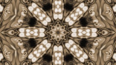 Soyut boya fırça mürekkep patlayabilir formanın düzgün kavramı simetrik desen süs dekoratif Kaleidoscope hareketi geometrik daire ve yıldız şekli