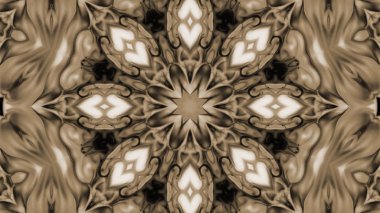 Soyut boya fırça mürekkep patlayabilir formanın düzgün kavramı simetrik desen süs dekoratif Kaleidoscope hareketi geometrik daire ve yıldız şekli