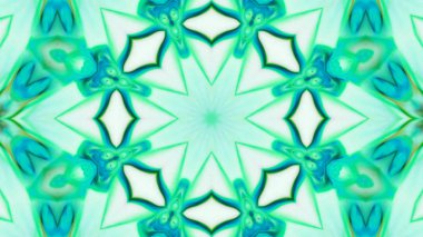 Soyut boya fırça mürekkep patlayabilir formanın düzgün kavramı simetrik desen süs dekoratif Kaleidoscope hareketi geometrik daire ve yıldız şekli