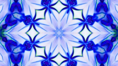 Soyut boya fırça mürekkep patlayabilir formanın düzgün kavramı simetrik desen süs dekoratif Kaleidoscope hareketi geometrik daire ve yıldız şekli