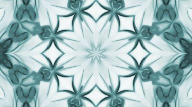 Soyut boya fırça mürekkep patlayabilir formanın düzgün kavramı simetrik desen süs dekoratif Kaleidoscope hareketi geometrik daire ve yıldız şekli