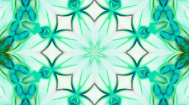 Soyut boya fırça mürekkep patlayabilir formanın düzgün kavramı simetrik desen süs dekoratif Kaleidoscope hareketi geometrik daire ve yıldız şekli