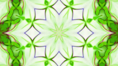 Soyut boya fırça mürekkep patlayabilir formanın düzgün kavramı simetrik desen süs dekoratif Kaleidoscope hareketi geometrik daire ve yıldız şekli