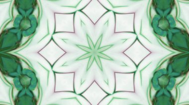 Soyut boya fırça mürekkep patlayabilir formanın düzgün kavramı simetrik desen süs dekoratif Kaleidoscope hareketi geometrik daire ve yıldız şekli