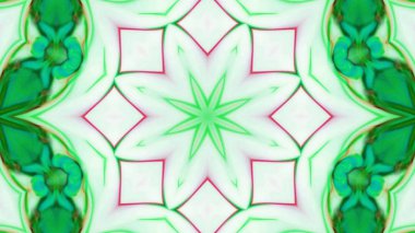 Soyut boya fırça mürekkep patlayabilir formanın düzgün kavramı simetrik desen süs dekoratif Kaleidoscope hareketi geometrik daire ve yıldız şekli