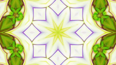 Soyut boya fırça mürekkep patlayabilir formanın düzgün kavramı simetrik desen süs dekoratif Kaleidoscope hareketi geometrik daire ve yıldız şekli