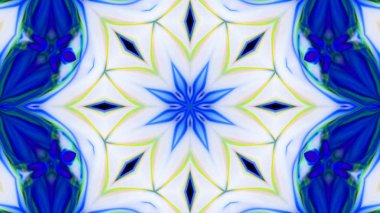 Soyut boya fırça mürekkep patlayabilir formanın düzgün kavramı simetrik desen süs dekoratif Kaleidoscope hareketi geometrik daire ve yıldız şekli