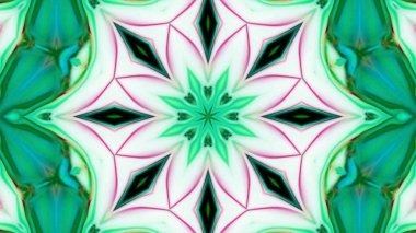 Soyut boya fırça mürekkep patlayabilir formanın düzgün kavramı simetrik desen süs dekoratif Kaleidoscope hareketi geometrik daire ve yıldız şekli