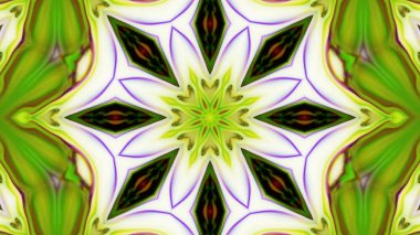 Soyut boya fırça mürekkep patlayabilir formanın düzgün kavramı simetrik desen süs dekoratif Kaleidoscope hareketi geometrik daire ve yıldız şekli