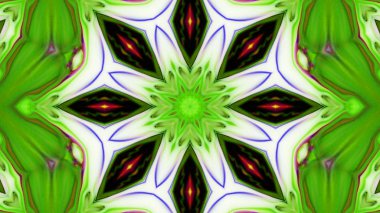 Soyut boya fırça mürekkep patlayabilir formanın düzgün kavramı simetrik desen süs dekoratif Kaleidoscope hareketi geometrik daire ve yıldız şekli