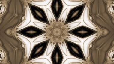 Soyut boya fırça mürekkep patlayabilir formanın düzgün kavramı simetrik desen süs dekoratif Kaleidoscope hareketi geometrik daire ve yıldız şekli