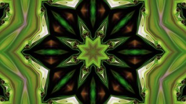 Soyut boya fırça mürekkep patlayabilir formanın düzgün kavramı simetrik desen süs dekoratif Kaleidoscope hareketi geometrik daire ve yıldız şekli