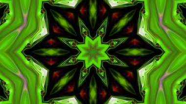 Soyut boya fırça mürekkep patlayabilir formanın düzgün kavramı simetrik desen süs dekoratif Kaleidoscope hareketi geometrik daire ve yıldız şekli