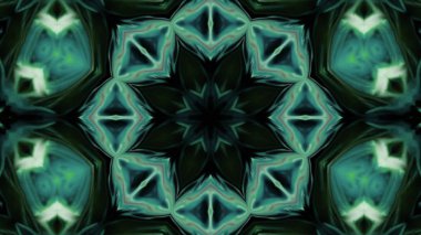 Soyut boya fırça mürekkep patlayabilir formanın düzgün kavramı simetrik desen süs dekoratif Kaleidoscope hareketi geometrik daire ve yıldız şekli