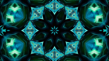 Soyut boya fırça mürekkep patlayabilir formanın düzgün kavramı simetrik desen süs dekoratif Kaleidoscope hareketi geometrik daire ve yıldız şekli