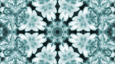 Soyut boya fırça mürekkep patlayabilir formanın düzgün kavramı simetrik desen süs dekoratif Kaleidoscope hareketi geometrik daire ve yıldız şekli