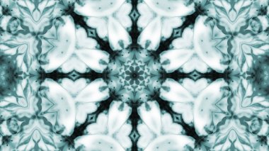 Soyut boya fırça mürekkep patlayabilir formanın düzgün kavramı simetrik desen süs dekoratif Kaleidoscope hareketi geometrik daire ve yıldız şekli