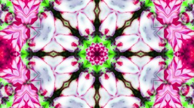 Soyut boya fırça mürekkep patlayabilir formanın düzgün kavramı simetrik desen süs dekoratif Kaleidoscope hareketi geometrik daire ve yıldız şekli