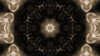 Soyut boya fırça mürekkep patlayabilir formanın düzgün kavramı simetrik desen süs dekoratif Kaleidoscope hareketi geometrik daire ve yıldız şekli