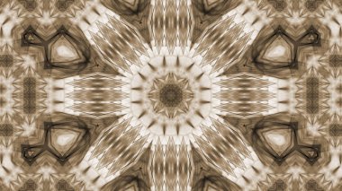 Soyut boya fırça mürekkep patlayabilir formanın düzgün kavramı simetrik desen süs dekoratif Kaleidoscope hareketi geometrik daire ve yıldız şekli