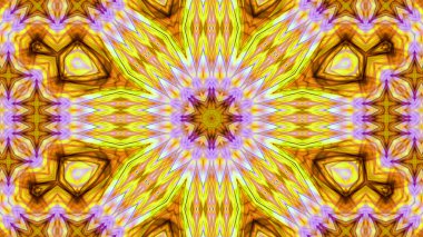Soyut boya fırça mürekkep patlayabilir formanın düzgün kavramı simetrik desen süs dekoratif Kaleidoscope hareketi geometrik daire ve yıldız şekli