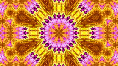 Soyut boya fırça mürekkep patlayabilir formanın düzgün kavramı simetrik desen süs dekoratif Kaleidoscope hareketi geometrik daire ve yıldız şekli