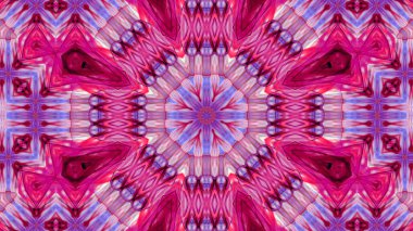 Soyut boya fırça mürekkep patlayabilir formanın düzgün kavramı simetrik desen süs dekoratif Kaleidoscope hareketi geometrik daire ve yıldız şekli